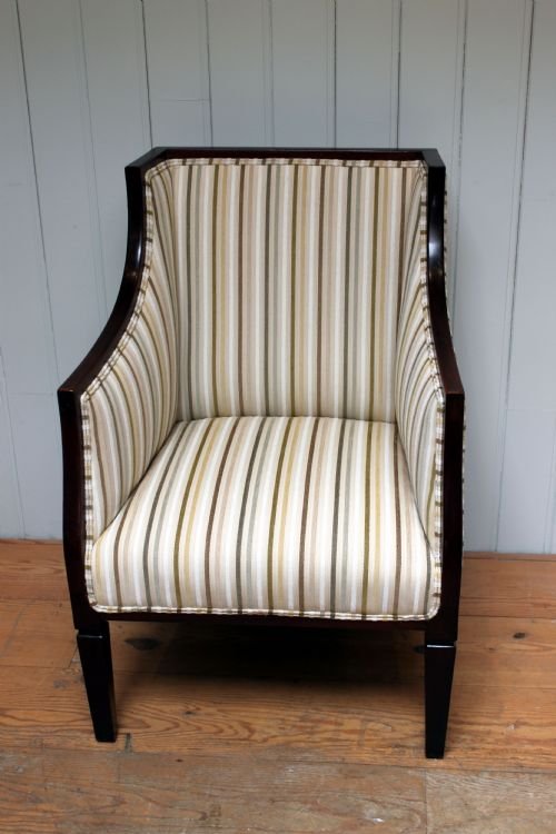 Eawardian Solid Mahogany Framed Armchair