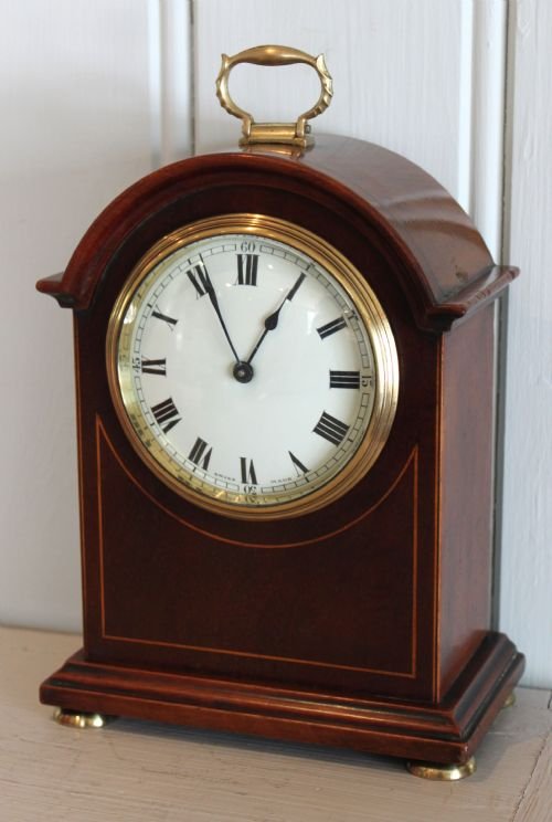 Smalll Mahogany Bracket Clock