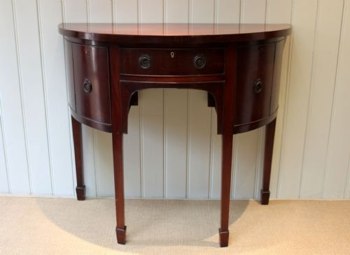 Edwardian Demi-lune Mahogany Sideboard  

 
