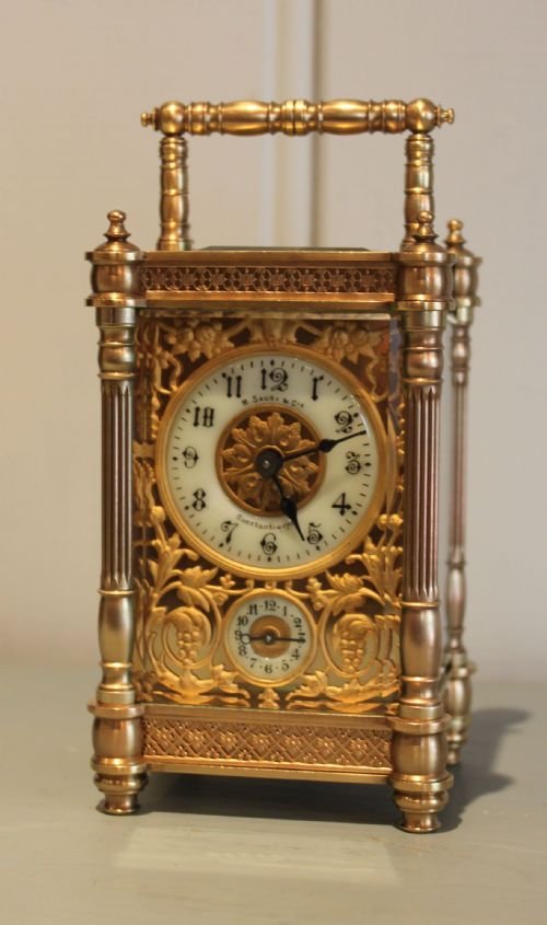 Ornate Alarm Carriage Clock