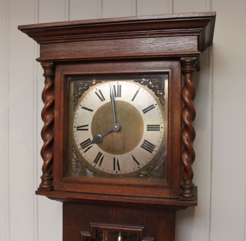 Small Oak Longcase Clock