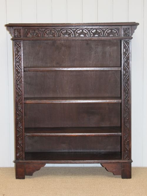 Late Victorian Solid Oak Bookcase