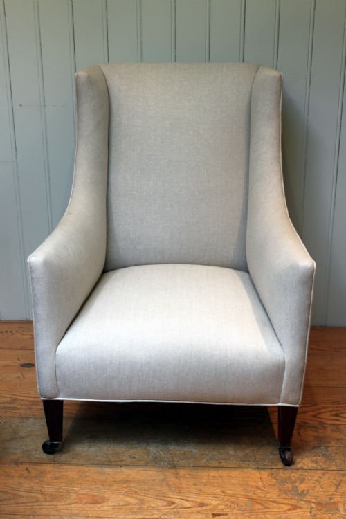 Edwardian Beechwood Library Chair