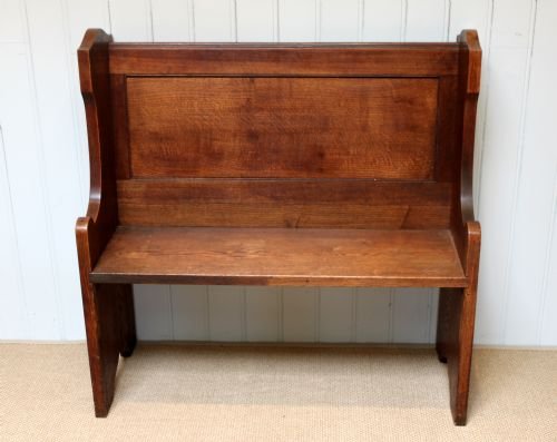 Solid Oak Church Pew