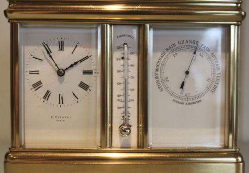 fig 1. Brass Combination Carriage Clock