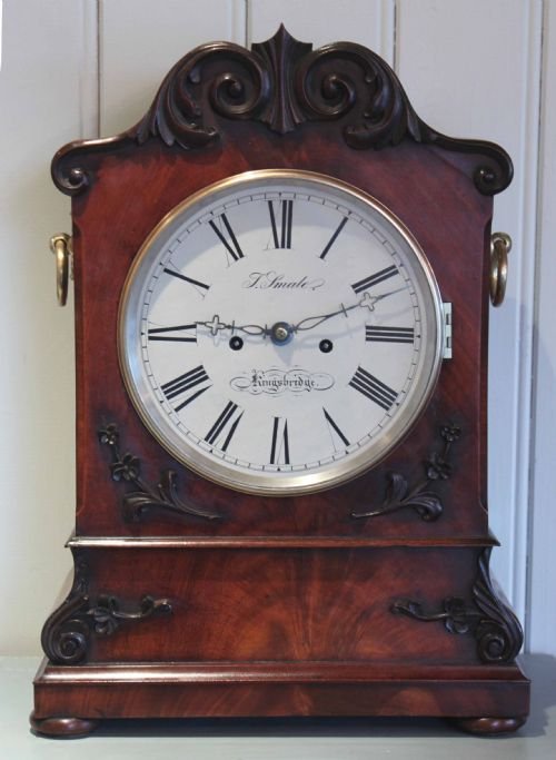 Large Mahogany Bracket Clock
