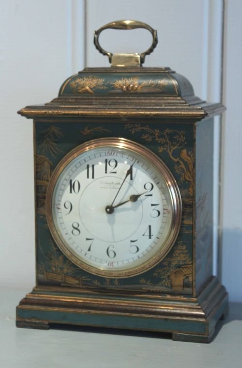 fig 1. Rare Blue Chinoserie Miniature Bracket Clock 