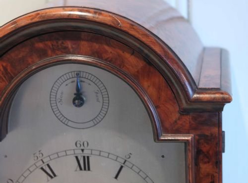 fig 1. Yew Wood Bracket Clock By Frodsham