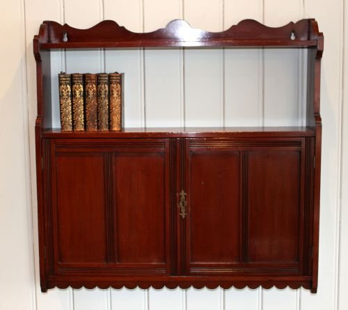 Edwardian Mahogany Wall Cabinet