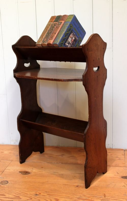 Edwardian Solid Oak Book Trough