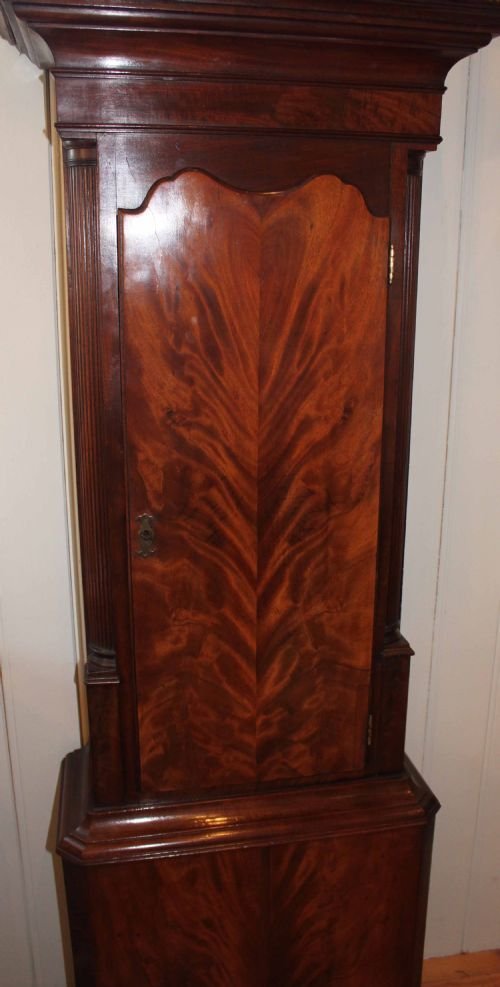 fig 1. Flame Mahogany Longcase Clock