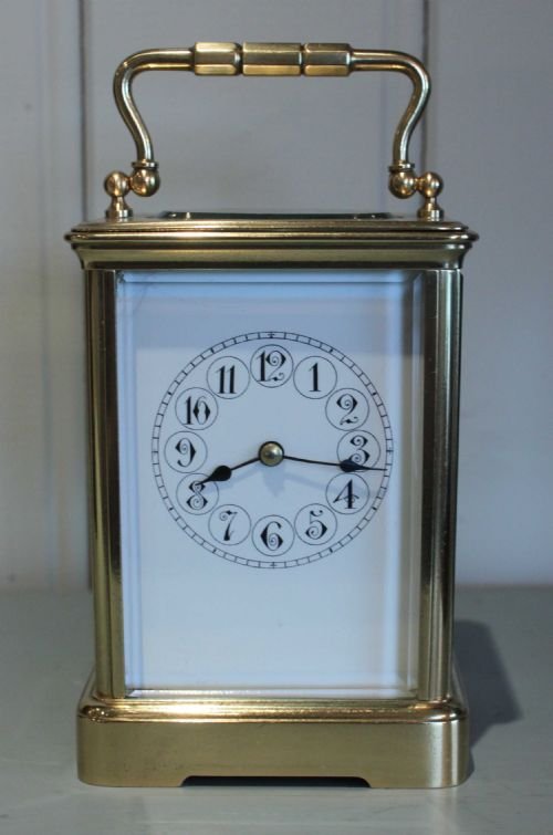 Large Striking Brass Carriage Clock
