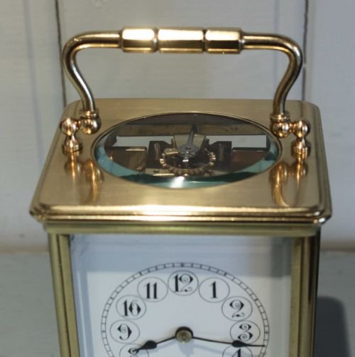 fig 1. Large Striking Brass Carriage Clock