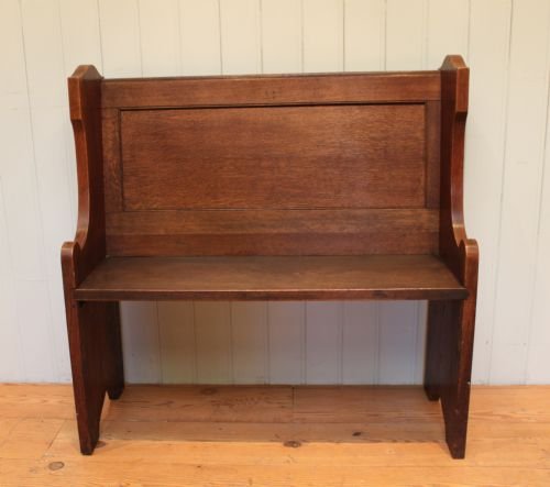 Solid Oak Church Choir Pew