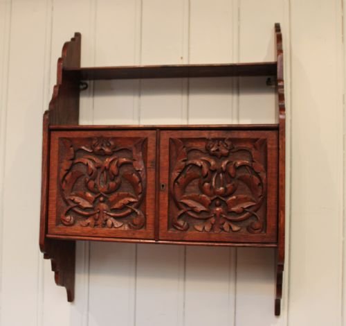 Late 19th Century Oak Wall Cabinet