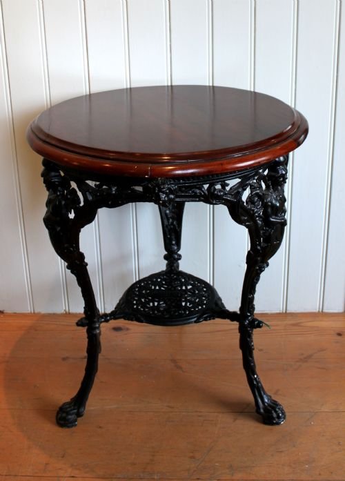 1920s Mahogany Topped Pub Table