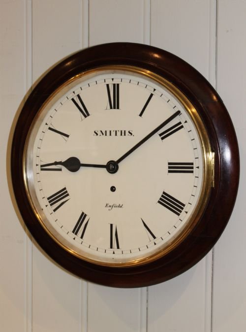 Mahogany Cased Timepiece Dial Clock