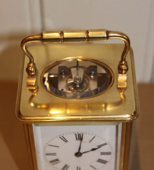 fig 1. Large Timpiece Carriage Clock by Henri Jacot