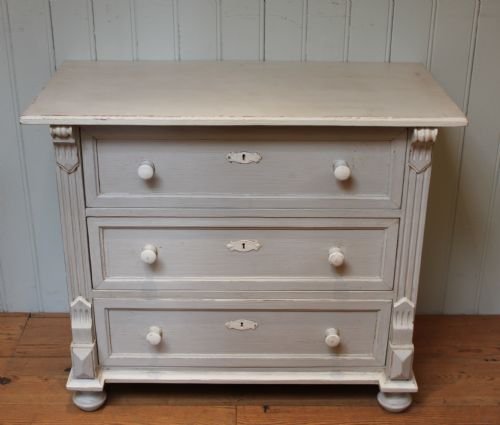 Continental Painted Pine Chest of Drawers