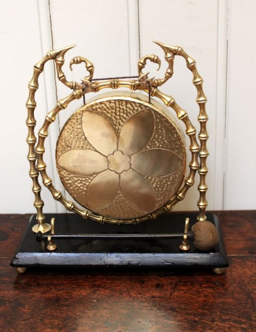 Late Victorian Brass Table Gong