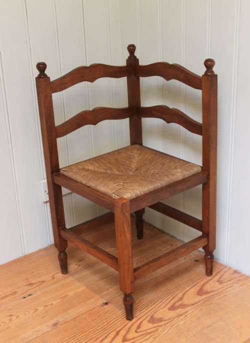 French Beechwood Corner Chair