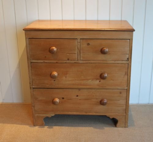 Late 19th Century Solid Pine Chest of Drawers  

