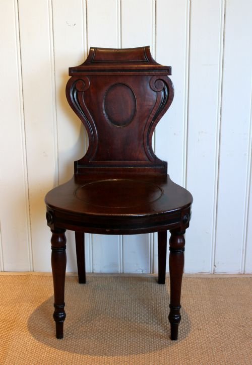 Solid Mahogany Regency Hall Seat