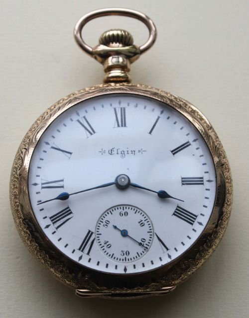 Engraved Elgin Pocket Watch