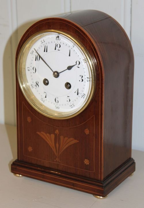 Edwardian and Inlay Mantel Clock