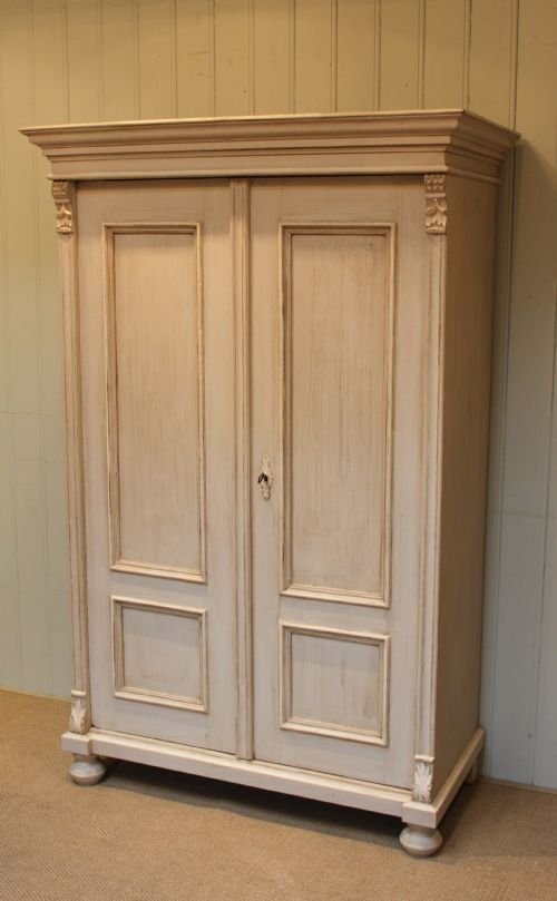 Late 19th Century Small/childrens Painted Wardrobe