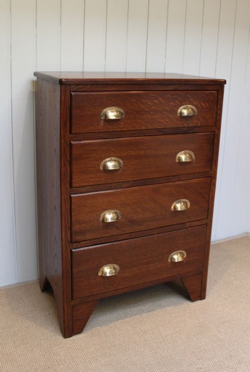 Slim Oak Chest of Drawers