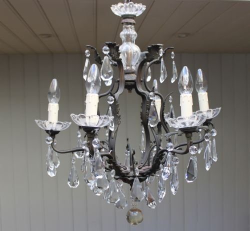 French Six Branch Chandelier