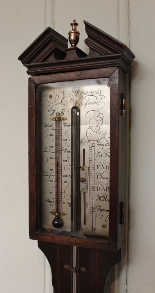 fig 1. Mahogany Stick Barometer