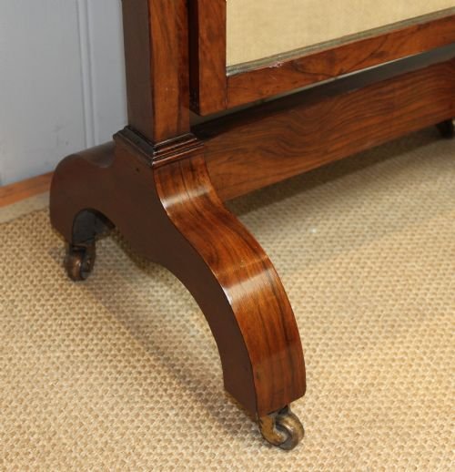 fig 1. Walnut Cheval Mirror