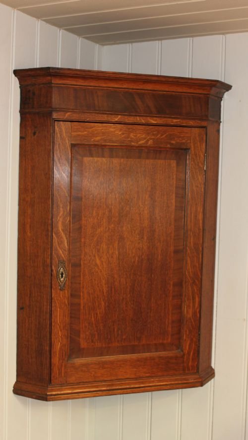 Oak Corner Cupboard