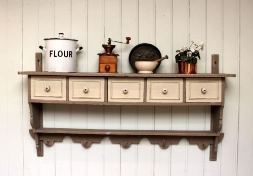 Late 19th Century French Painted Wall Shelves
