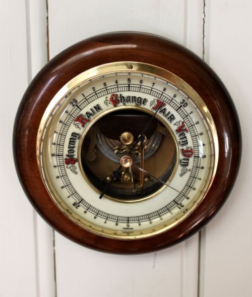 Beechwood Aneroid Barometer