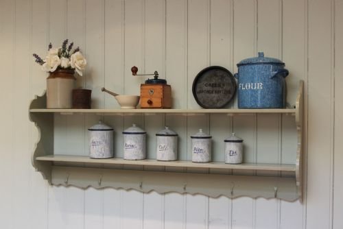 French Painted Wall Shelf