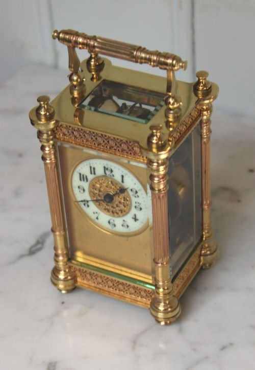 fig 1. Ornate Timepiece Carriage Clock (France, c. 1890)