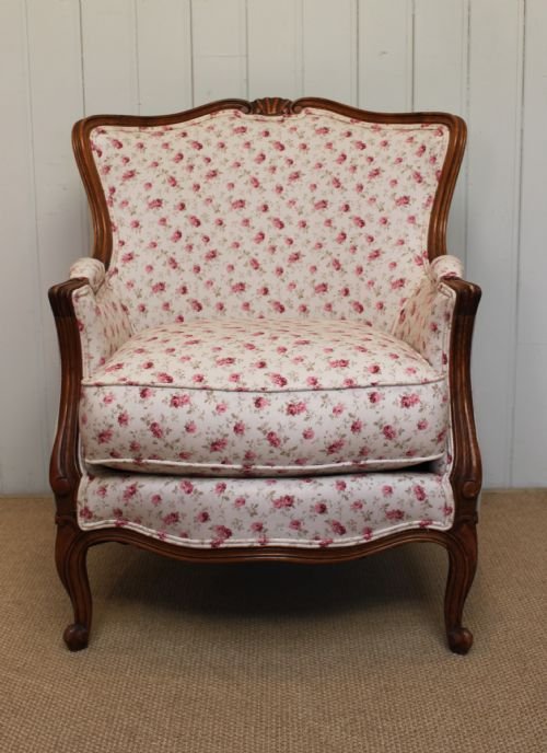 French Beechwood Framed Armchair