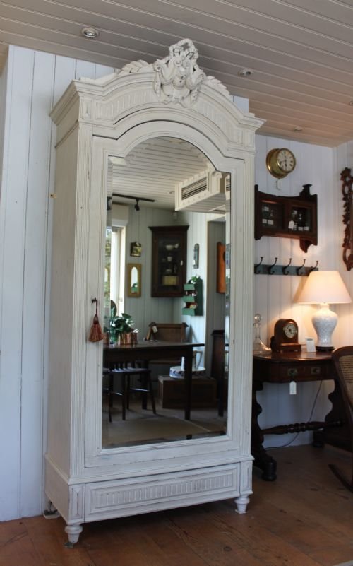 fig 1. Painted Louis XV Style French Armoire
