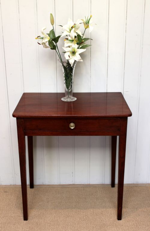 Small Solid Mahogany Side Table