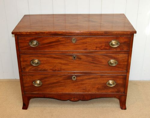 Mid 19th Century Mahogany Low Chest of Drawers