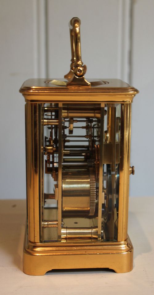 fig 1. Large French Striking Carriage clock by Henri Jacot