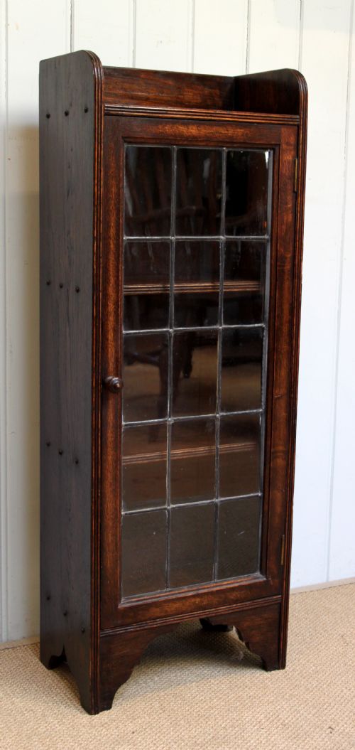 Small Glazed Oak Bookcase