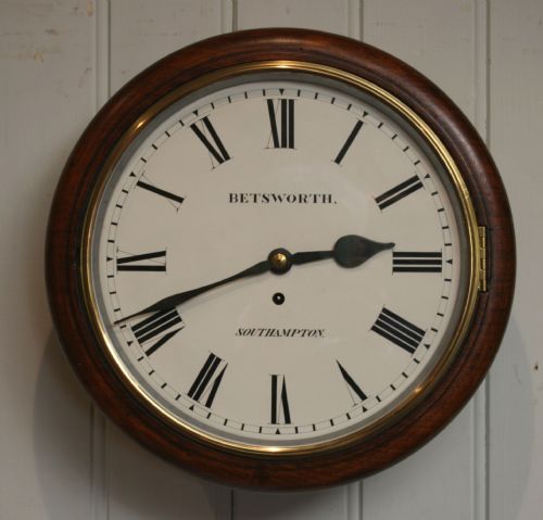 Mahogany Dial Wall Clock