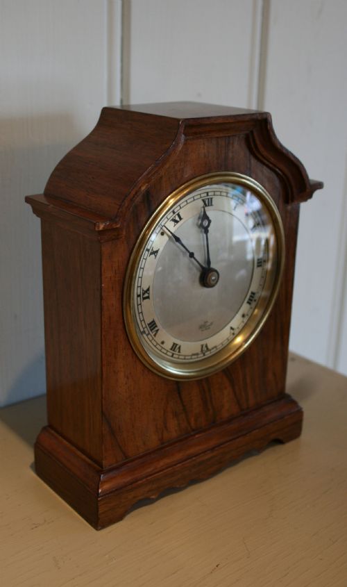 fig 1. Small Walnut Timepiece Mantel Clock