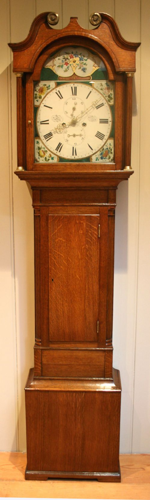 Small 19th Century Scottish Oak Longcase Clock