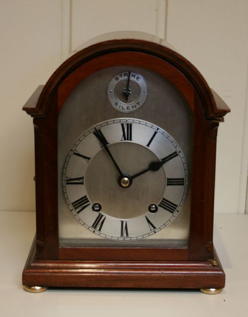 Small Mahogany Striking Bracket Clock