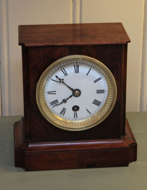 fig 1. Small Walnut Timepiece Mantel Clock